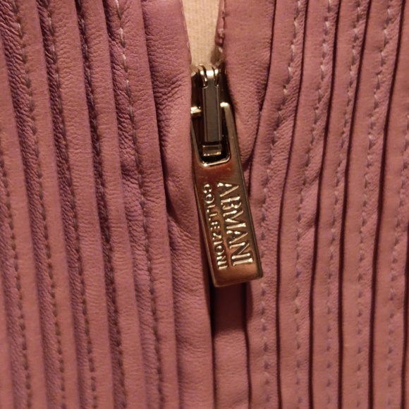 Armani Collezioni lilac lambskin jacket - Picture 4 of 9